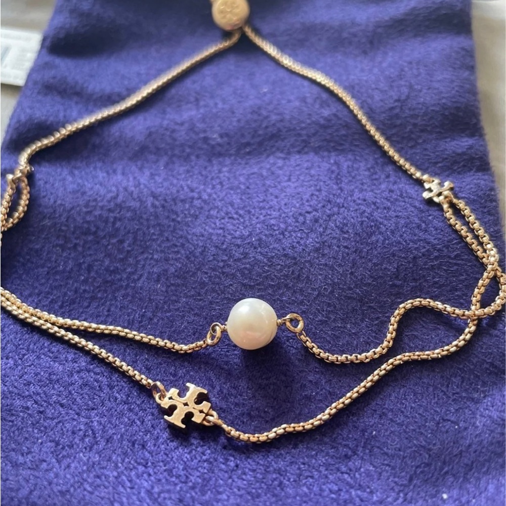 Tory Burch Kira Pearl Slider Bracelet